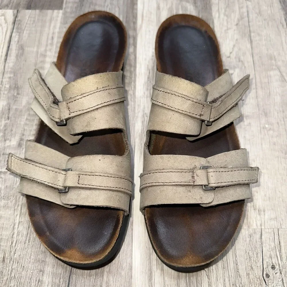 Naot Women’s Carly Nubuck Leather Two Strap Wedge Slide Sandal EUR 39 US 8 - Picture 3 of 4